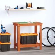 Radni stol masivna borovina 80x50x80 cm, vosak smeđa