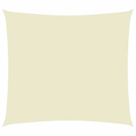 Jedro za zaštitu od sunca od tkanine pravokutno 3 x 4 m krem