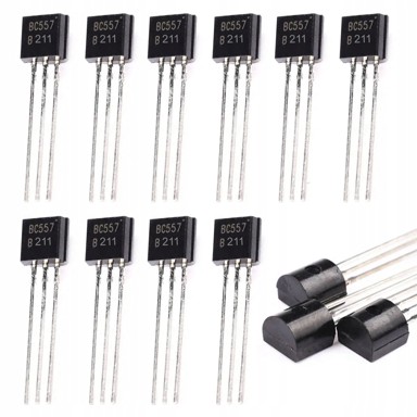 ROSFIX PNP tranzistor BC557, TO-92, 40 V, 100 mA, set 10 kom