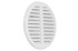 HACO Ventilacijska rešetka, okrugla, podesiva, VM mreža, Ø 75–125 mm, bijela