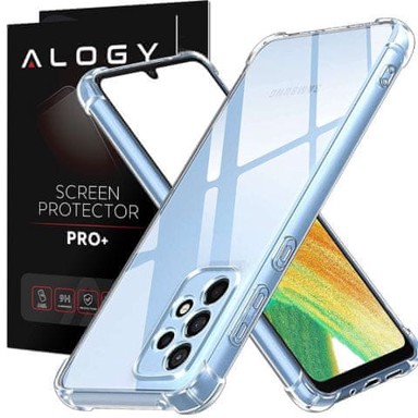 Maskica za Samsung Galaxy A73 / A73 5G, sa zaštitnim staklom, prozirna