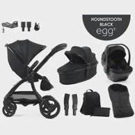 EGG Dječja kolica Egg3 9u1 Special Edition Houndstooth crna