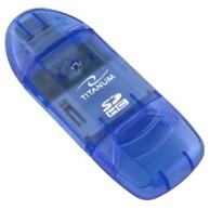 TITANUM Čitač kartica TA101B USB 2.0 plavi