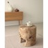 KAVE HOME Pomoćni stol Tropicana promjer 35 cm od masivne tikovine