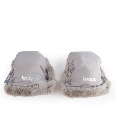 ZOPA Fluffy zimske rukavice za kolica, sive