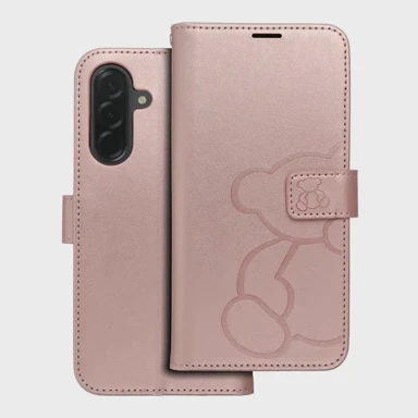 MEZZO Torbica preklopna Book Case za Samsung Galaxy A55 5G, ružičasto zlatna