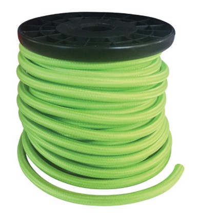 Dekorativna špaga kabel Fabric, 2x0.75mm2, 10m, zelena