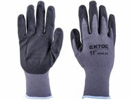 EXTOL PREMIUM Vrtne rukavice 8856683, najlon, bešavne, poluumočene u nitril, veličina 11