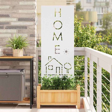 Dekorativna ploča za vrt, 50 x 140 cm, bijela