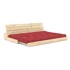 KARUP DESIGN Crvena sklopiva sofa od samta 196 cm Base, 196x110x72 cm