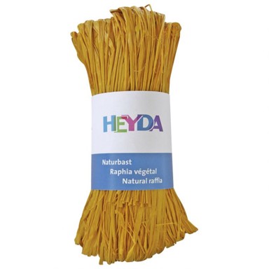 HEYDA Prirodna rafija 20-48877-90, 50 g, žuta