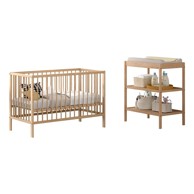 VIPACK Set dječjeg namještaja 2 kom od masivne bukve Dino