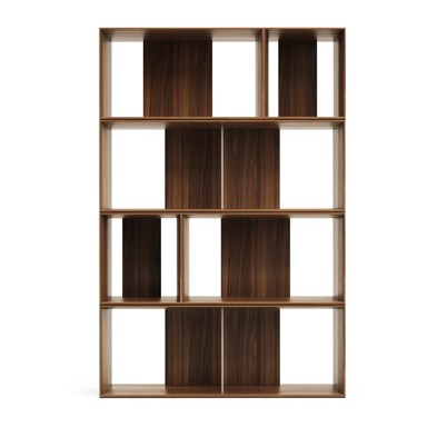 KAVE HOME Modularni sustav polica 6 kom u dekoru oraha u prirodnoj boji 101x152 cm Litto 