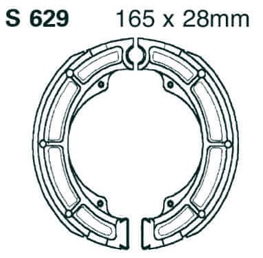 EBC Prorezne kočione papučice S629G, set