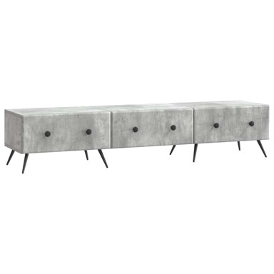 TV ormarić, 147 x 34,5 x 30 cm, konstruirano drvo, betonsko siva
