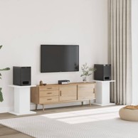 Stalci za zvučnike (2 kom, bijeli, 30 x 30 x 60 cm, konstruirano drvo)