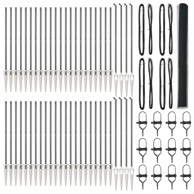 Heksagonalna ograda 1 5x100 m čelik, siva