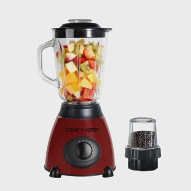 NORTHIX Comfy Nest CN-BLG15RED: 2-u-1 stakleni blender i mlinac, 800 W s pulsirajućom funkcijom, crveni