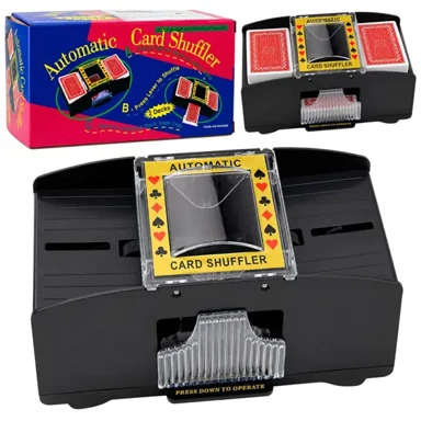 LEAN TOYS Miješalica karata 31100, automatska električna, za 2 špila