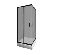 AQUAART Tuš kabina Wellness s kadom Madera kvadratna 80KV 80x80x204 cm