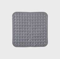 FIVE Podloga za kadu, 54x54 cm, pvc, siva