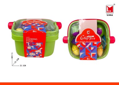 Košara za piknik za igru, s rekvizitima