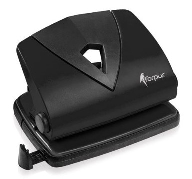 FORPUS bušilica za papir PREMIUM, 20 listova, crna