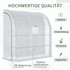 HOMESTAR Staklenik 200x100x215 cm, bijeli