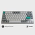 KEYCHRON Gaming tipkovnica Lemokey P1 Pro, mehanička, Keychron Super Banana prekidači, RGB osvjetljenje, HR znakovi, bežična, srebrna