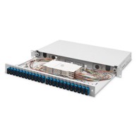 DIGITUS Splejzbox LWL 1HE 24x SC DX OS2, sivi
