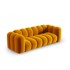 MICADONI HOME Žuta sofa 228 cm Lupine, 230x95x70,05 cm