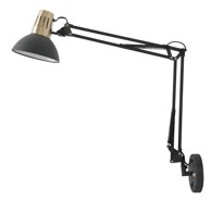 GTV-DECOR Zidna svjetilja Artemia+P, E27, crna, IP20