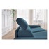 BOBOCHIC PARIS Plava sklopiva sofa 215 cm Monaco, 215x99x96 cm