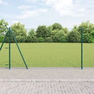 Stupovi ograde s osnovnim pločama 7 kom ø32mm 90 cm, galvanizirani čelik