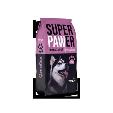 SUPER PAWER Hrana za pse SUHA GOVEDINA, 10kg