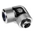 BITSPOWER Napredni adapter 90°, G1/4 inch AG na 14mm AD Hardtube, rotirajući, srebrni