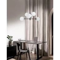 NOVA LUCE Visilica Impero NL9100361, E14, IP20, crna i bijela