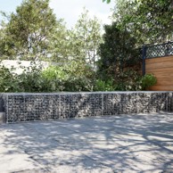 Gabionska košara s poklopcem 800x100x50 cm pocinčano željezo