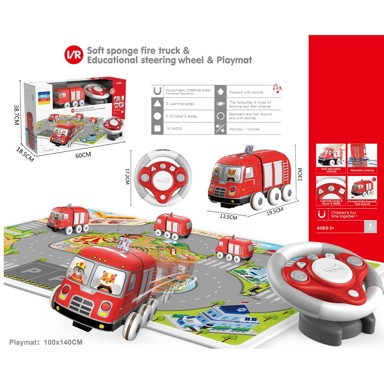 Vatrogasni auto na daljinsko upravljanje s podlogom