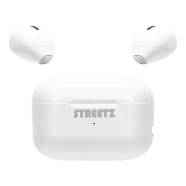 STREETZ Slušalice TWS-114, Mini, mikrofon, Bluetooth 5.0, TWS, bijele