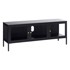 UNIQUE FURNITURE Crni metalni TV stol 132x52 cm Carmel 