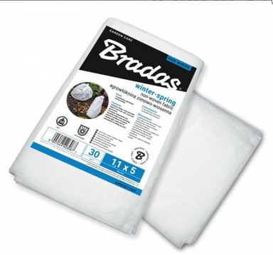 Zimski agrotekstil 30 g/m², 1,6 x 5 m, bijeli