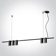 DMLAMP Visilica DM63146A/B, 5xGU10, 7W, MR16, 230V, IP20, crna