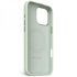 DECODED Silikonska zaštitna maskica AntiMicrobial Silicone Stacks Backcover za Apple iPhone 16 Pro Max, kompatibilna s MagSafeom, maglovito zelena
