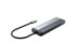 ORICO USB hub 5SXRJ, USB-C, 3x USB-A, 1x ethernet, 1x USB-C, sivi