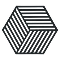ZONE Padmetač za vrući lonac Hexagon, crni