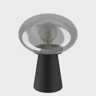 Stolna lampa Madonnina, E27, V-325, crno/siva