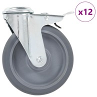 Okretni kotačići s otvorom za vijke 12 kom 125 mm