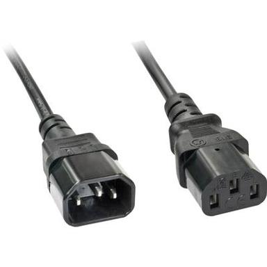 LINDY Kabel za napajanje 30333, C13-C14, 5 m, crna