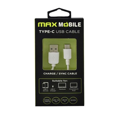 MAXMOBILE Data USB 2.0 Tip C kabel - Bijeli (1M)